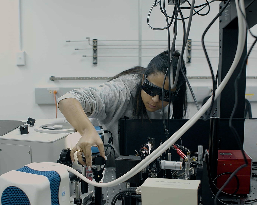 Photo of a woman working in a laboratory